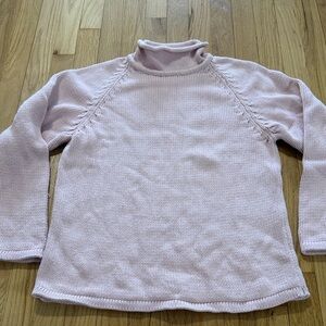 Vintage J. Crew Pink Cotton Rollneck Sweater Sz S